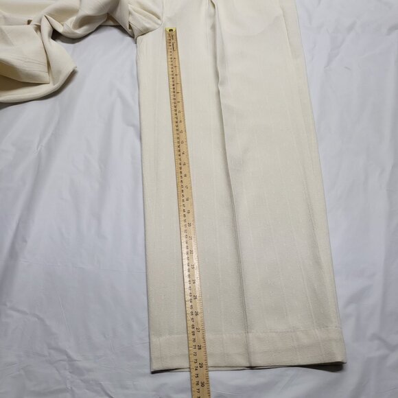 Vintage Virgola Uomo Mens Dress Pants 42 ( Fit 41 X 29 ) Pleated Front Textured - Picture 11 of 15